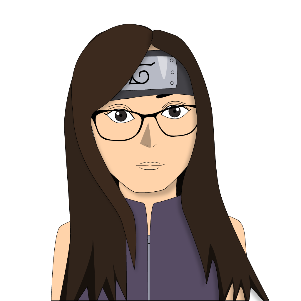 Anime selfie illustration