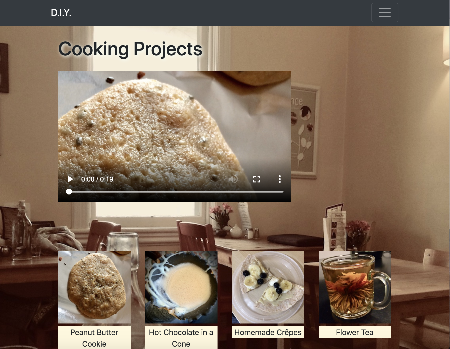 cooking page